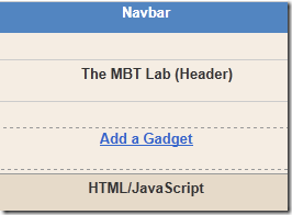 drop down menu