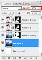 mengatur opacity layer di photoshop