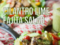 Paleo Chicken Fajita Salad with Honey Lime Vinaigrette Recipe {Paleo, Clean Eating, Gluten-Free, Dairy-Free}