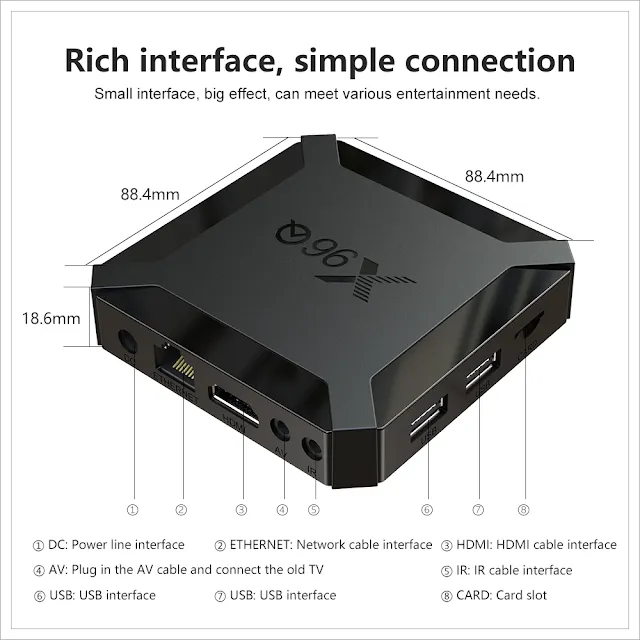 X96 Android 10.0 TV box X96Q IPTV Box X96 Q 1G 8G 2G 16G Allwinner H313 Smart Ip Tv m3u Set Top Box Ship From France