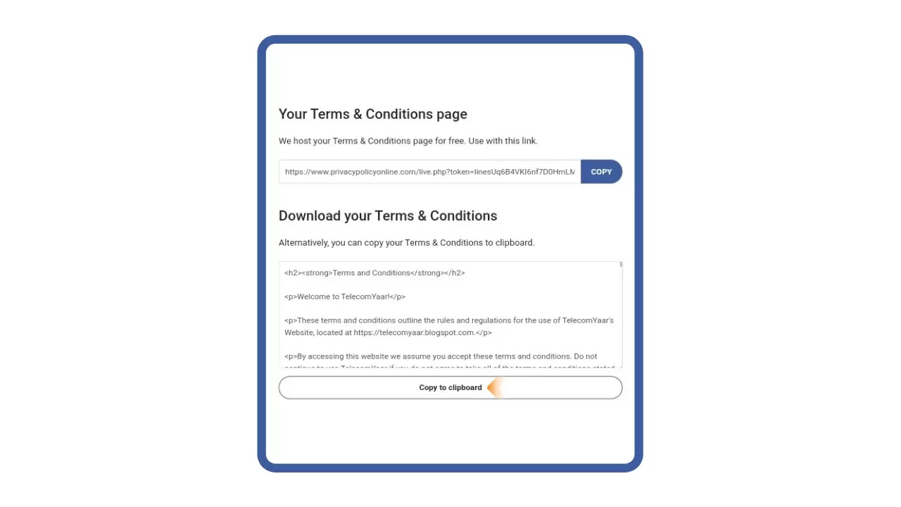 Click Copy To Clipboard