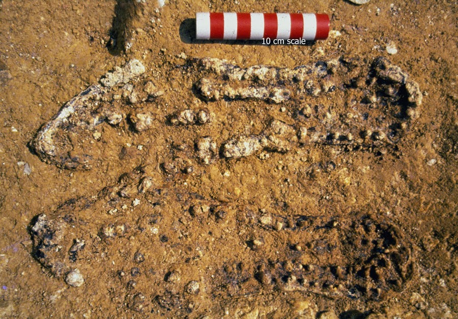 Un ejemplo arqueolÃ³gico britÃ¡nico de suelas claveteadas ( Canterbury ...