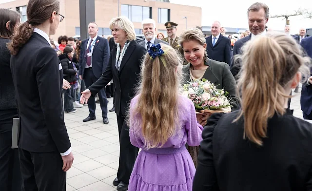 Czech President Petr Pavel and First Lady Eva Pavlova and Grand Duke Henri and Grand Duchess Maria Teresa