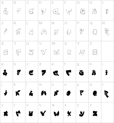 graffiti alphabet block style. Map of Graffiti Alphabet: