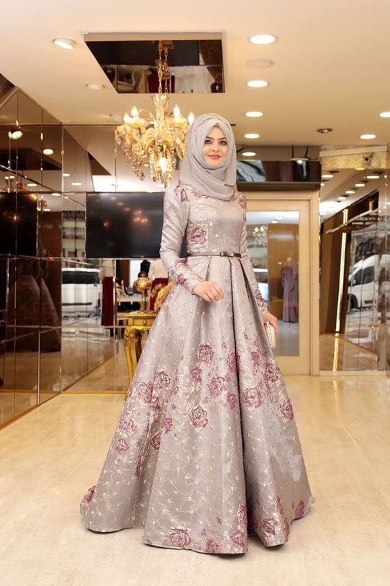 25 Model  Baju Gamis Muslimah Masakini Untuk  Pesta dan 