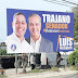 Trajano Santana coloca vallas de su candidatura a senador y en apoyo de Luis Abinader en varios puntos de la ciudad. 