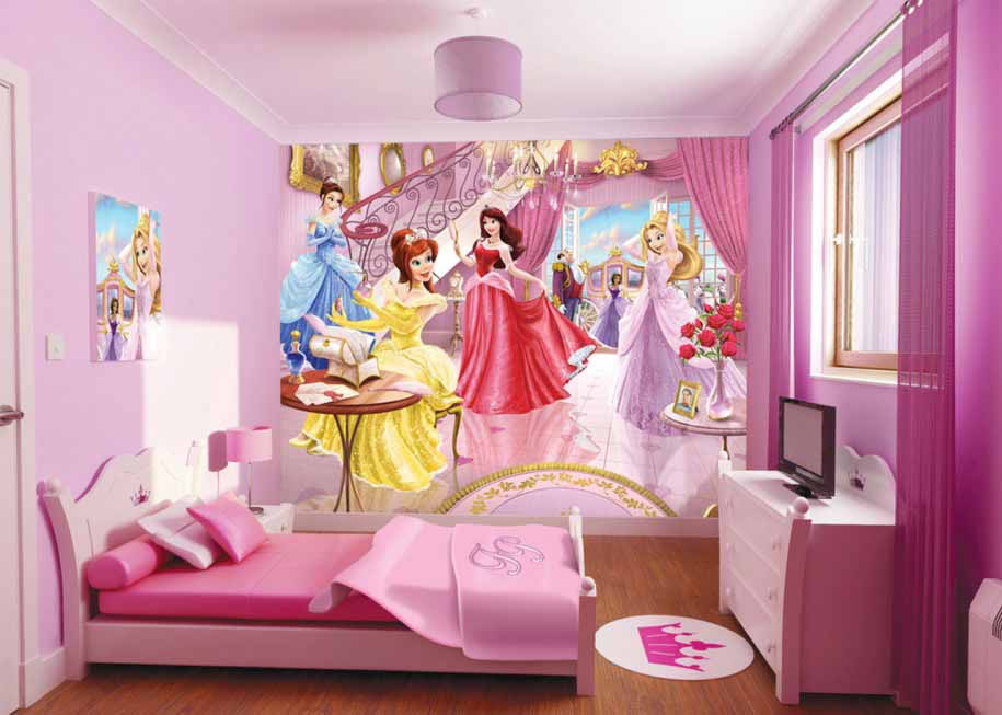 Foto Desain Kamar  Tidur Anak  Cewek Simple Warna  Pink 