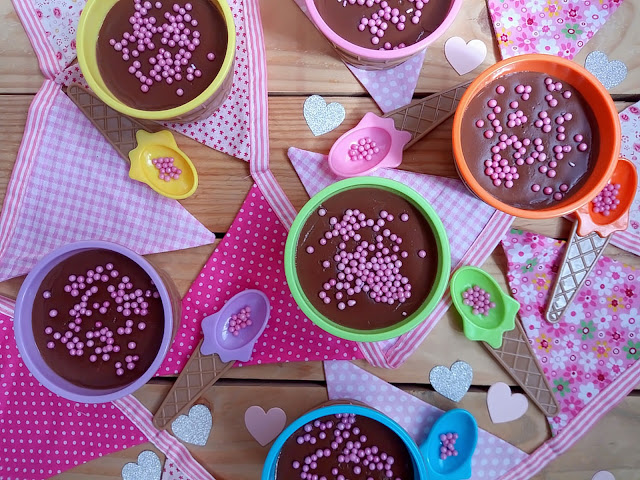 Natillas fáciles con bebida de avellanas y chocolate (en Monsieur Cuisine Plus) Borges Postre Verano Cuqui Fácil Sencillo Rápido Fresquito Cuca