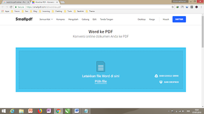 cara mengubah word ke pdf online