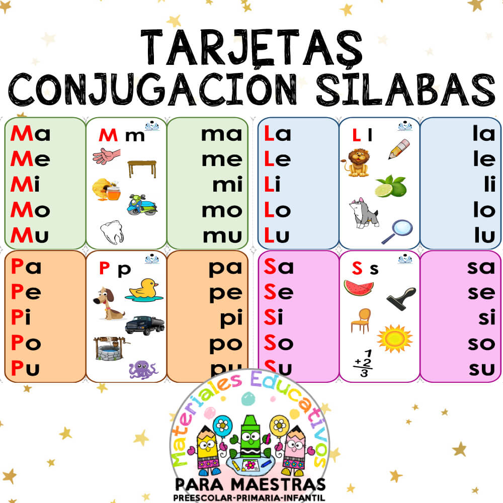 Libros Para Aprender A Leer Y Escribir En Español Para Niños Tarjetas 2 a 6  Años