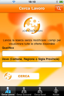 Offerte di lavoro , concorsi pubblici, notizie e corsi di formazione con l'app Jobcreation