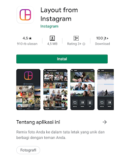 Aplikasi layout from Instagram