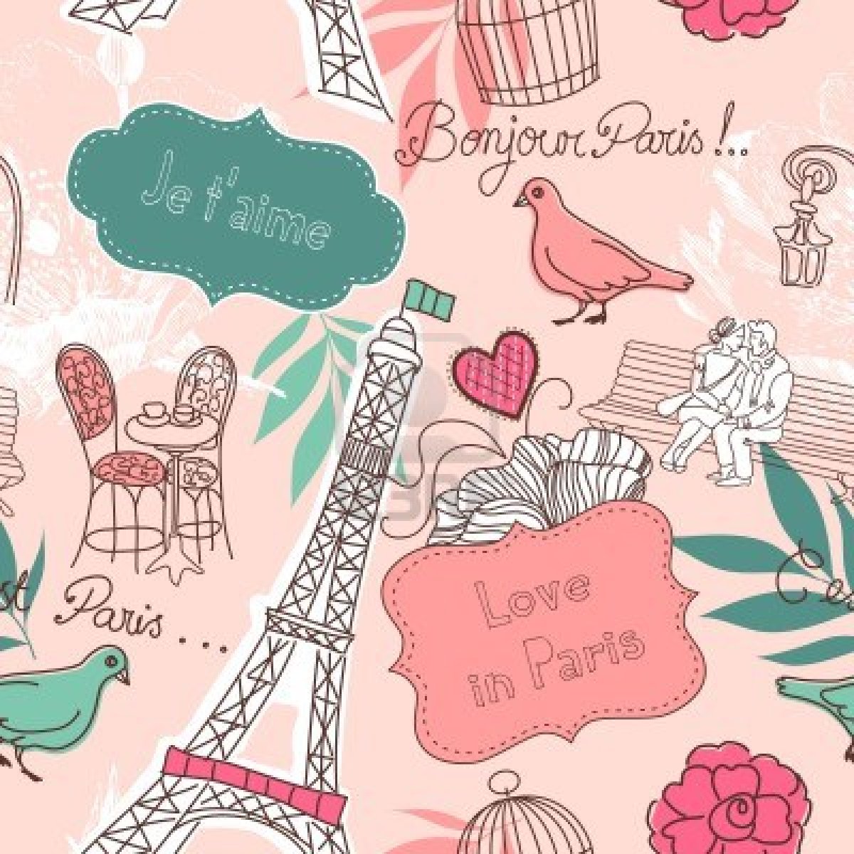 Gambar Wallpaper Paris Pink Impremedia Net