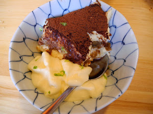 Tiramisu con espuma de caramelo