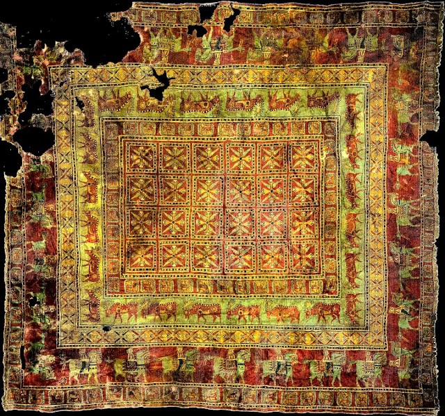 Το χαλί Pazyryk. [Credit: VincentKeers / Public domain / Wikimedia Commons]