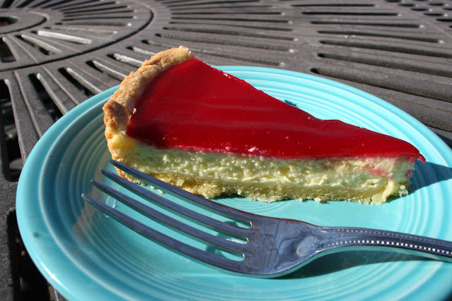 Cranberry Goat Cheese Tart with Almond Shortbread Crust 