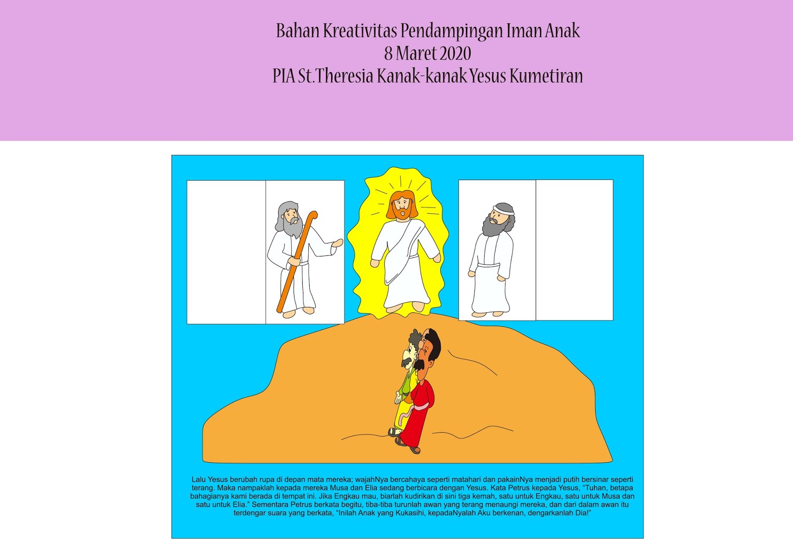 catatan sigal Bahan Kreativitas Pendampingan Iman Anak  8 