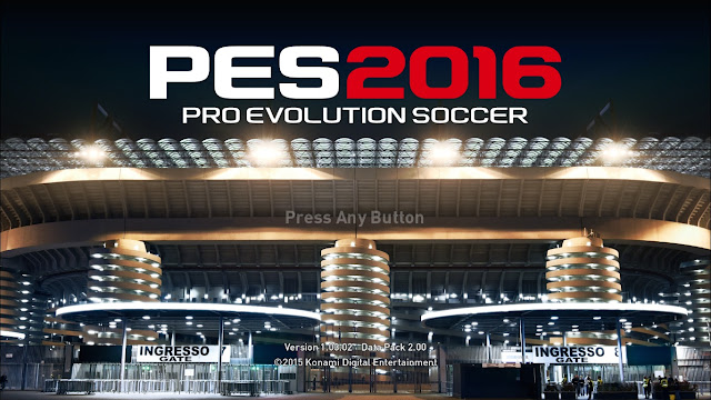 PES 2016 Crack Online 1.03.02 FIX Update 18/02/2016