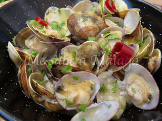 receta de almejas en salsa a la malagueña