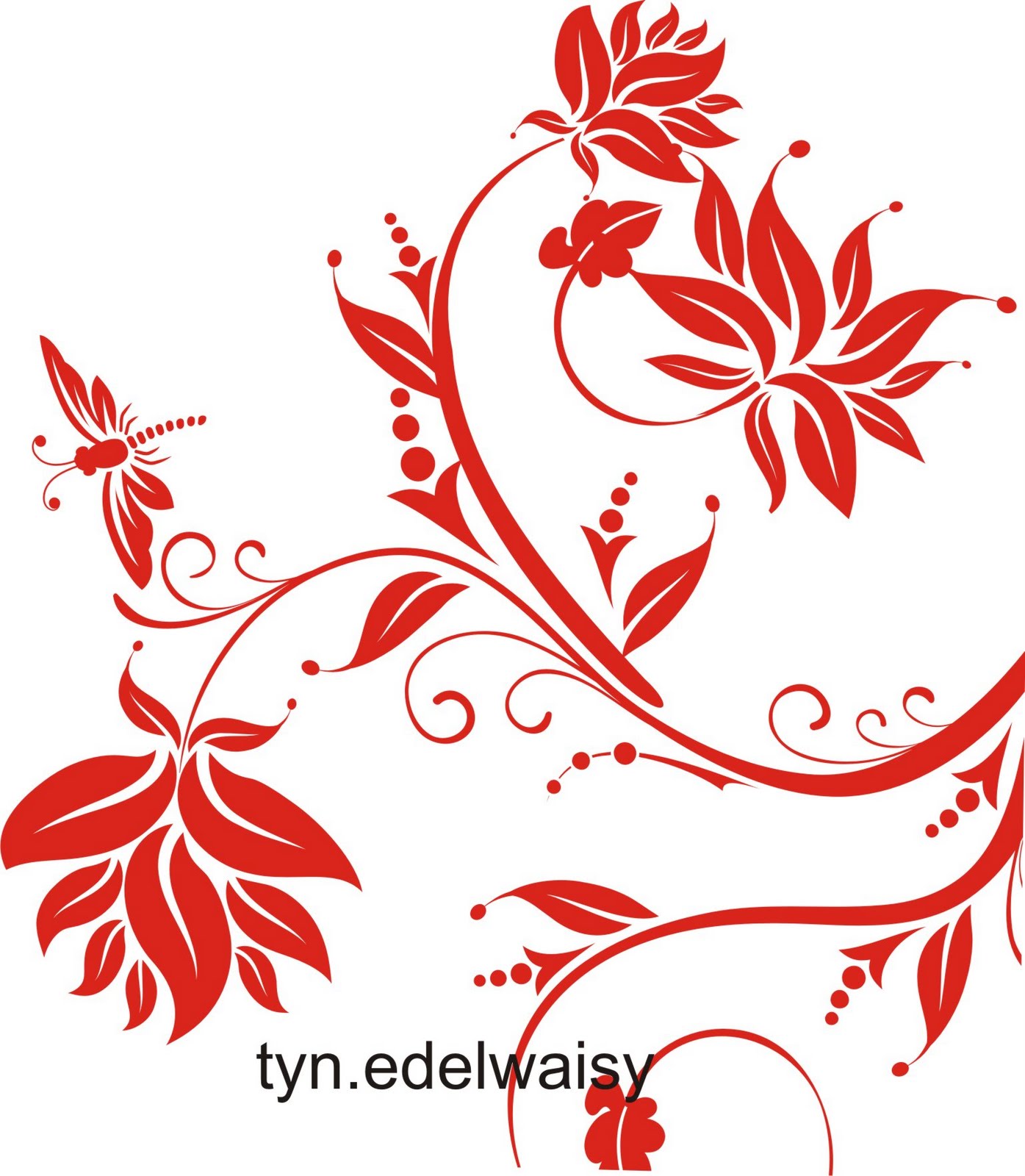 Swirly_Background Bunga Vector untuk Desain