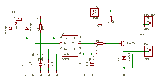  PWM controller with 555 timer chip Electronic Circuit 