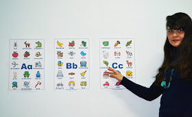 Printable English alphabet posters for classroom wall decoration