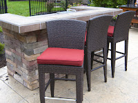 Spacious Island Wicker Counter Height Stools Pack Leisure