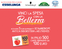 Concorso "Vinci la spesa con la bellezza 2020" : in palio 500 card da 100 euro