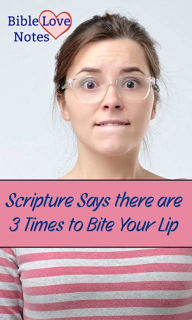 Christians should think before we speak, applying Biblical principles to conversations. This 1-minute devotion offers 3 times we should bite our lip.