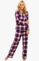 <br />Del Rossa Women's 100% Cotton Flannel Pajama Set - Long Pjs