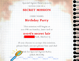 birthday invitation