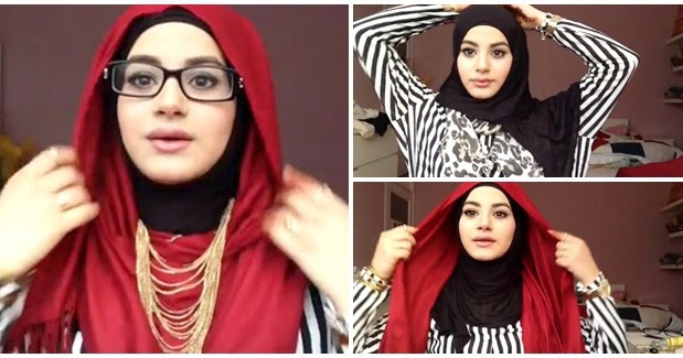 Cara Memakai Jilbab SehariHari Variasi Kalung dan Kacamata  Cara Memakai Jilbab Kreasi Modern