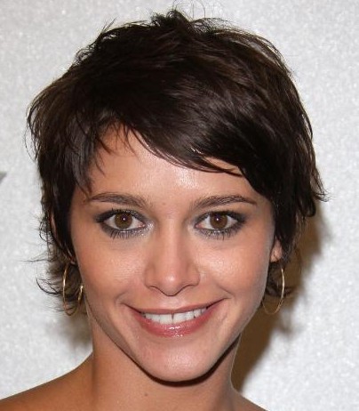 hairstyles bangs pictures. short brown hair styles 2010.