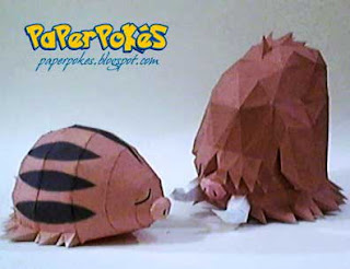 Swinub & Piloswine Papercraft 