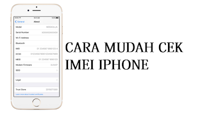 Caranya Cek IMEI Iphone Yang Mudah