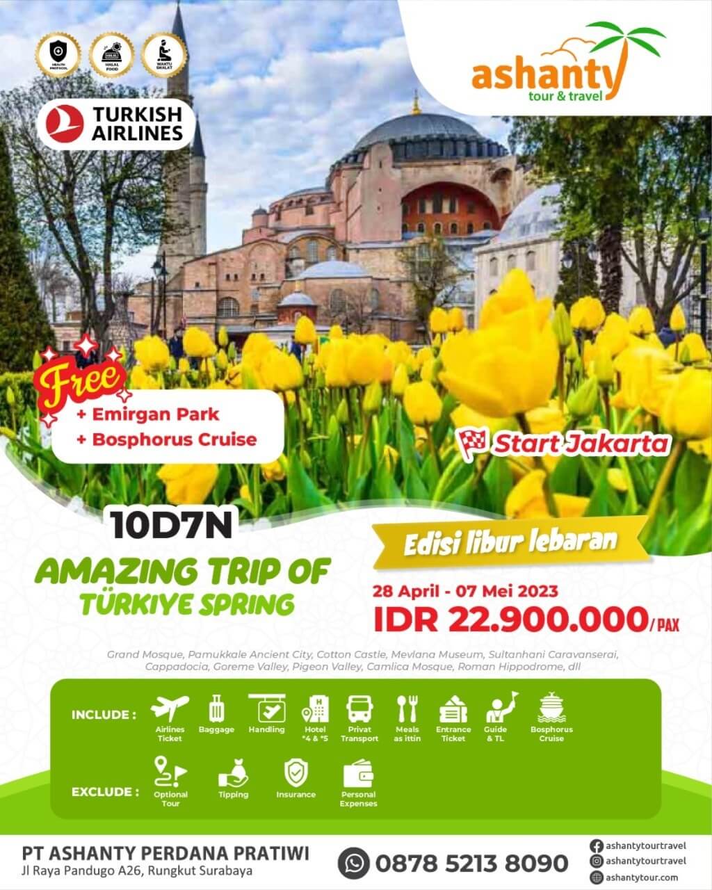 paket wisata turki april-mei 2023 dari jakarta
