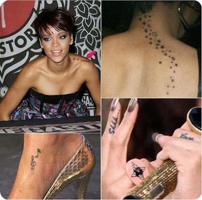 tattoo de estrela. Tattoo´s da Cantora Pop