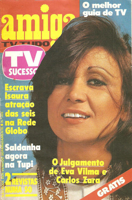 Resultado de imagem para eva wilma na tv tupi-roda de fogo 1978