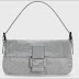 Fendi Baguette Milk White Sequin Handbag