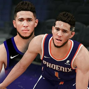 NBA 2K21 Devin Booker Cyberface with Mask and Regular ...