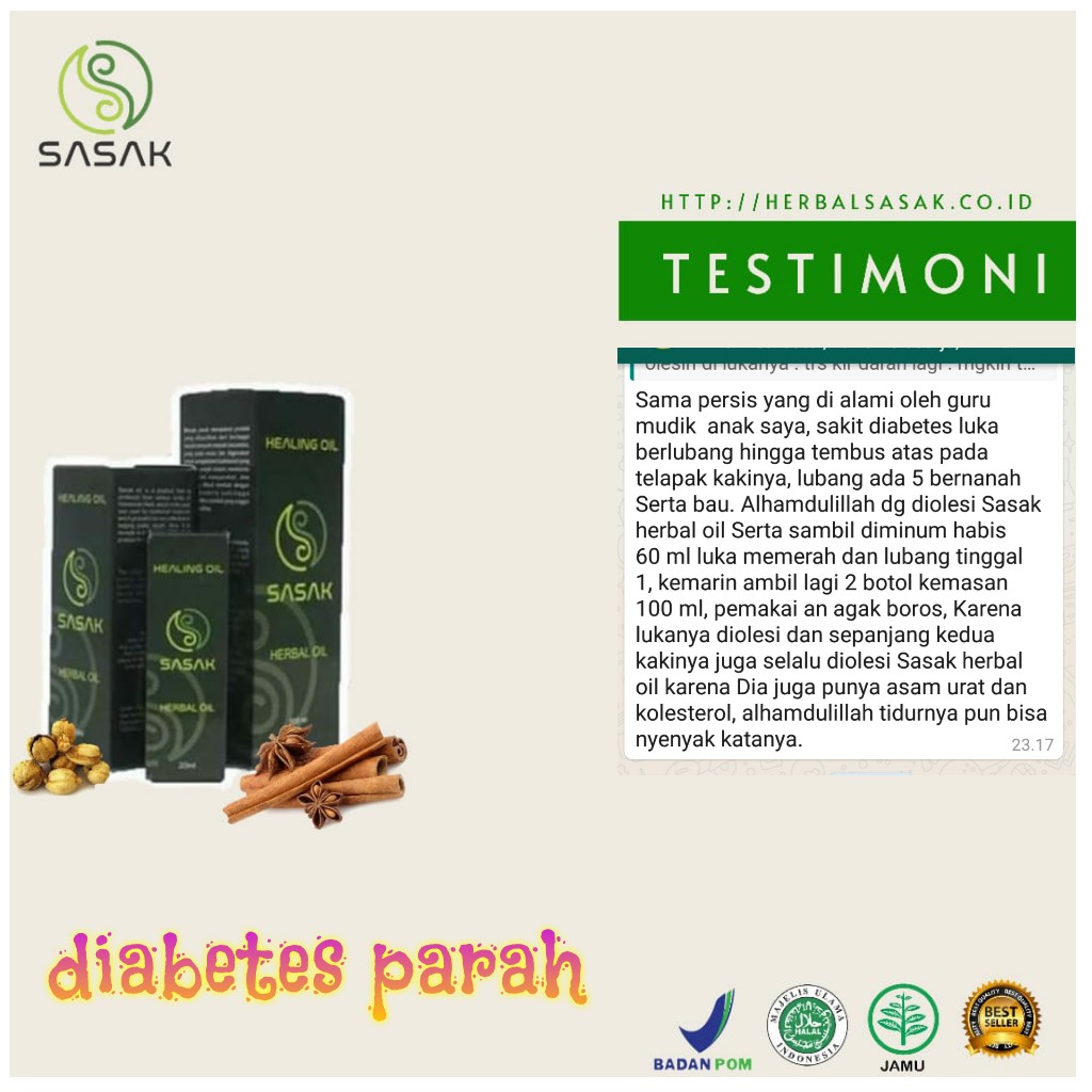 Testimoni Sasak Herbal Oil