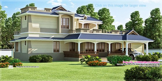 Villa left side view