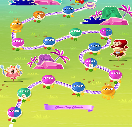 Candy Crush Saga level 3726-3740