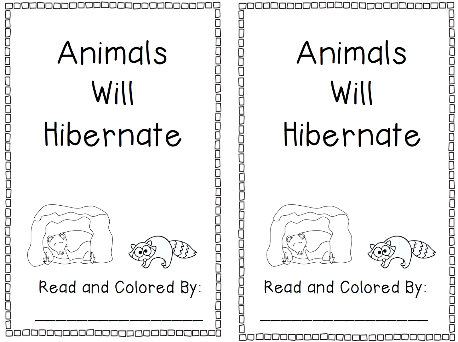 505 New preschool worksheet on hibernation 965 Oceans of Kindergarten Fun Hibernation Books Past and Present 