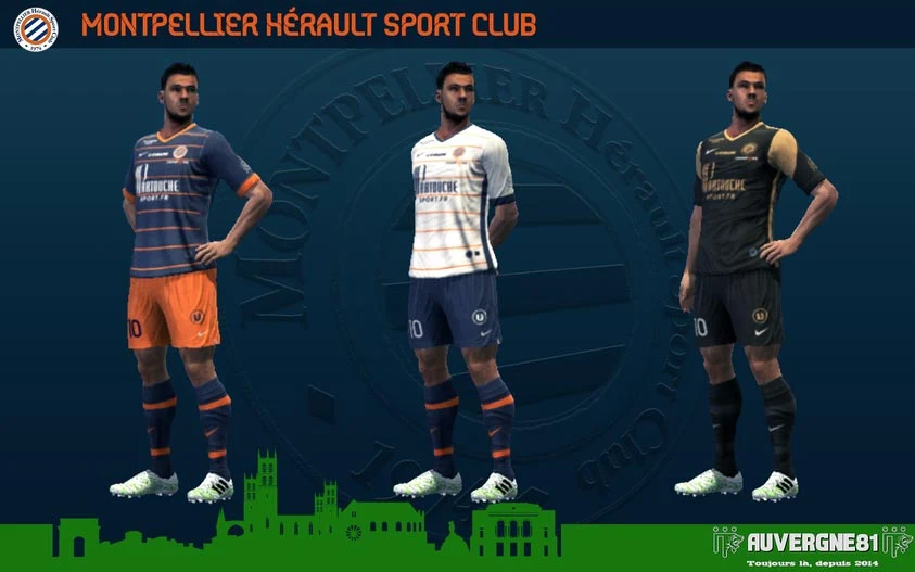 Kits Montpellier 2021-2022 For PES 2013