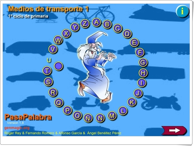 "Pasapalabra de Medios de Transporte" (Ciencias Sociales de Primaria)