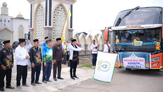 Ratusan Kafilah Kapuas Hulu Bertolak ke Sanggau Ikuti MTQ ke-XXXI 