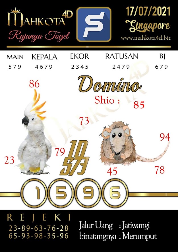 Syair Prediksi Togel Singapore - SGP Sabtu, 17 - Juni - 2021