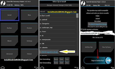 Install SuperSU Zip Via TWRP Recovery Android