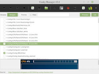 Cara Install Conky Manager + Tema Di Linux Mint. LINUX MINT, setting, setelan, aplikasi linux, desktop linux